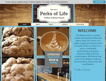 Tablet Screenshot of perksoflife.com